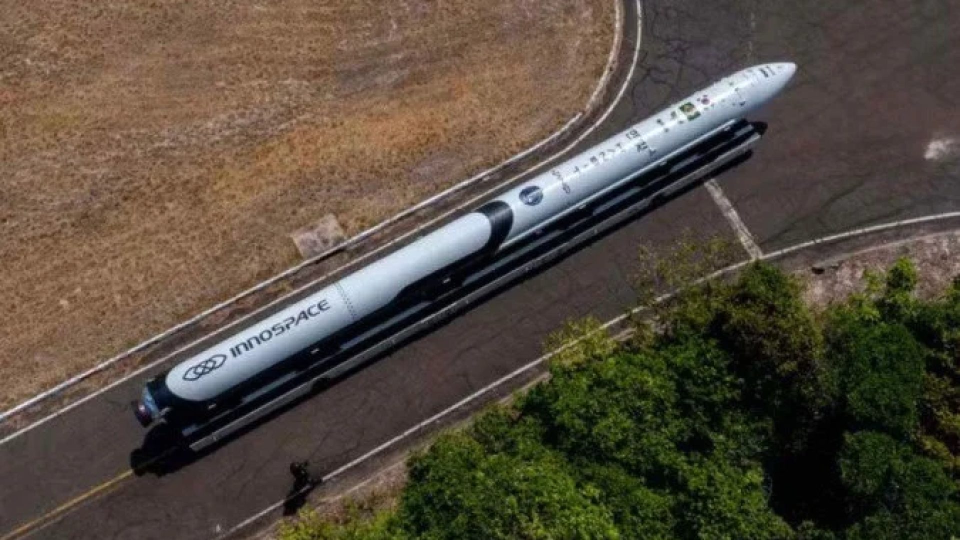 Foguete HANBIT-Nano seria lançado neste sábado (22) no Centro de Lançamento de Alcântara (CLA) no Maranhão  -  (crédito: Divulgação/ INNOSPACE)
