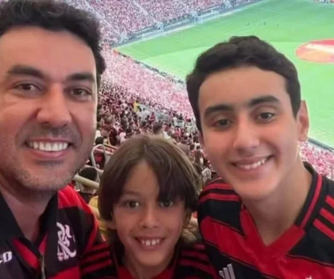 Secretário de Governo da Prefeitura de Itumbiara Thales Machado e o dois filhos -  (crédito: Reprodução/Instagram de Thales Machado)