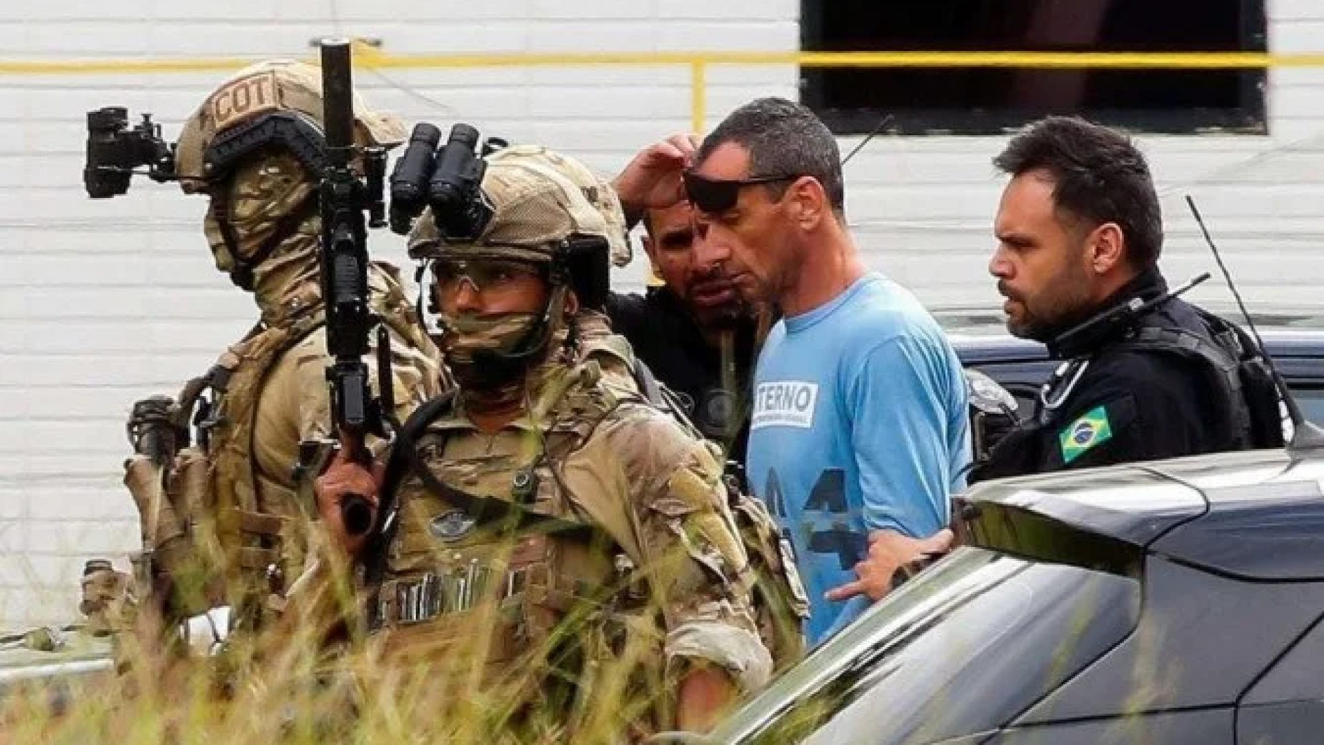 Apesar da absolvição, Marcola segue preso na Penitenciária Federal em Brasília, um dos cinco presídios de segurança máxima do país.  -  (crédito: Sergio LIMA/ AFP)