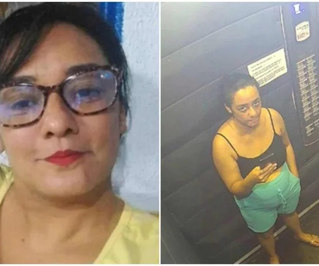 No dia em que desapareceu, Daiane foi vista &agrave;s 18h50, quando foi flagrada por c&acirc;meras de seguran&ccedil;a do edif&iacute;cio -  (crédito: TV Alterosa Goi&aacute;s / Reprodu&ccedil;&atilde;o)