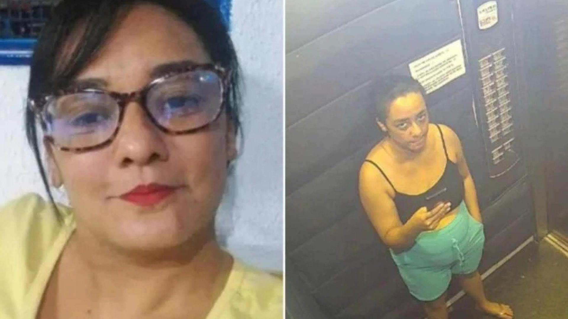 No dia em que desapareceu, Daiane foi vista &agrave;s 18h50, quando foi flagrada por c&acirc;meras de seguran&ccedil;a do edif&iacute;cio -  (crédito: TV Alterosa Goi&aacute;s / Reprodu&ccedil;&atilde;o)
