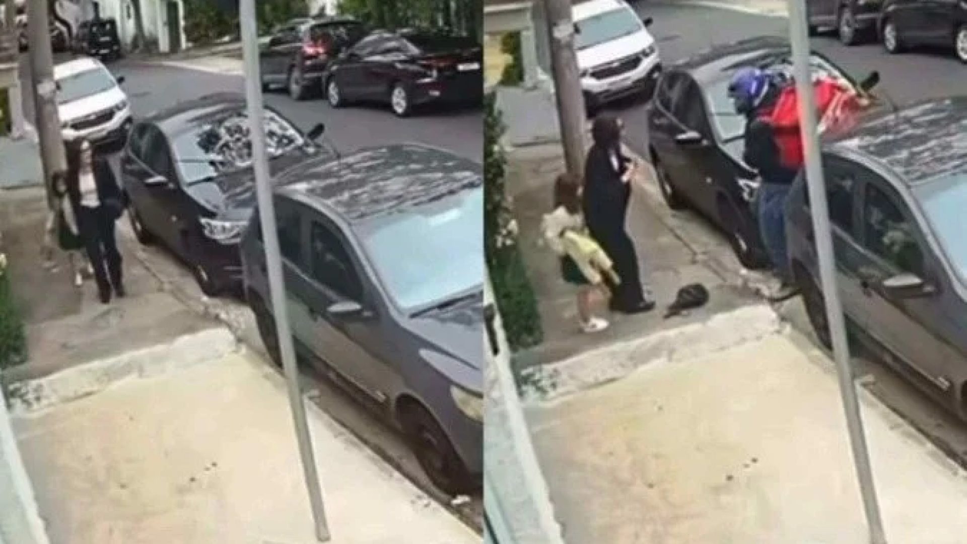 Assaltada por um motociclista armado enquanto caminhava com a filha, Maria Prata compartilhou imagens e um depoimento detalhado sobre o trauma -  (crédito: Reprodução / Instagram )