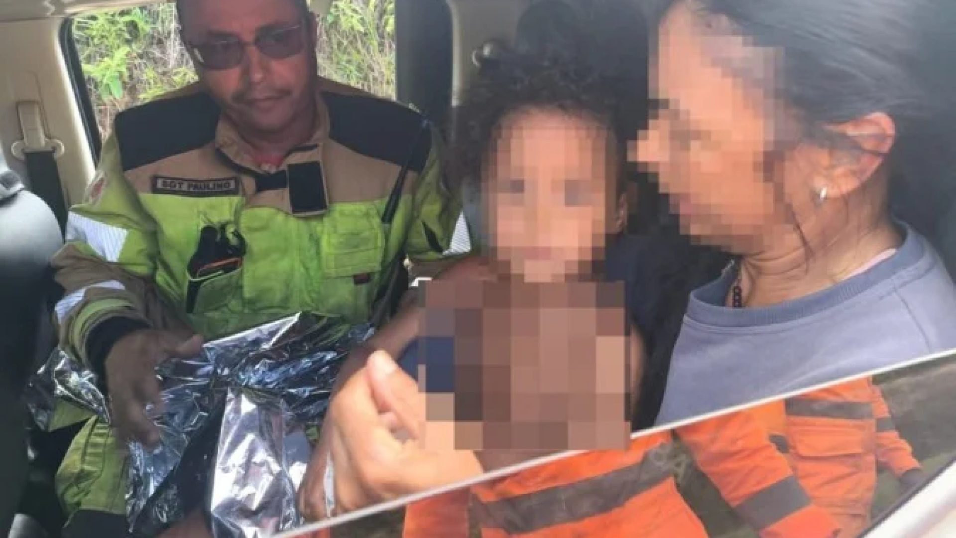 A criança foi localizada na tarde deste sábado  -  (crédito: CBMMG)
