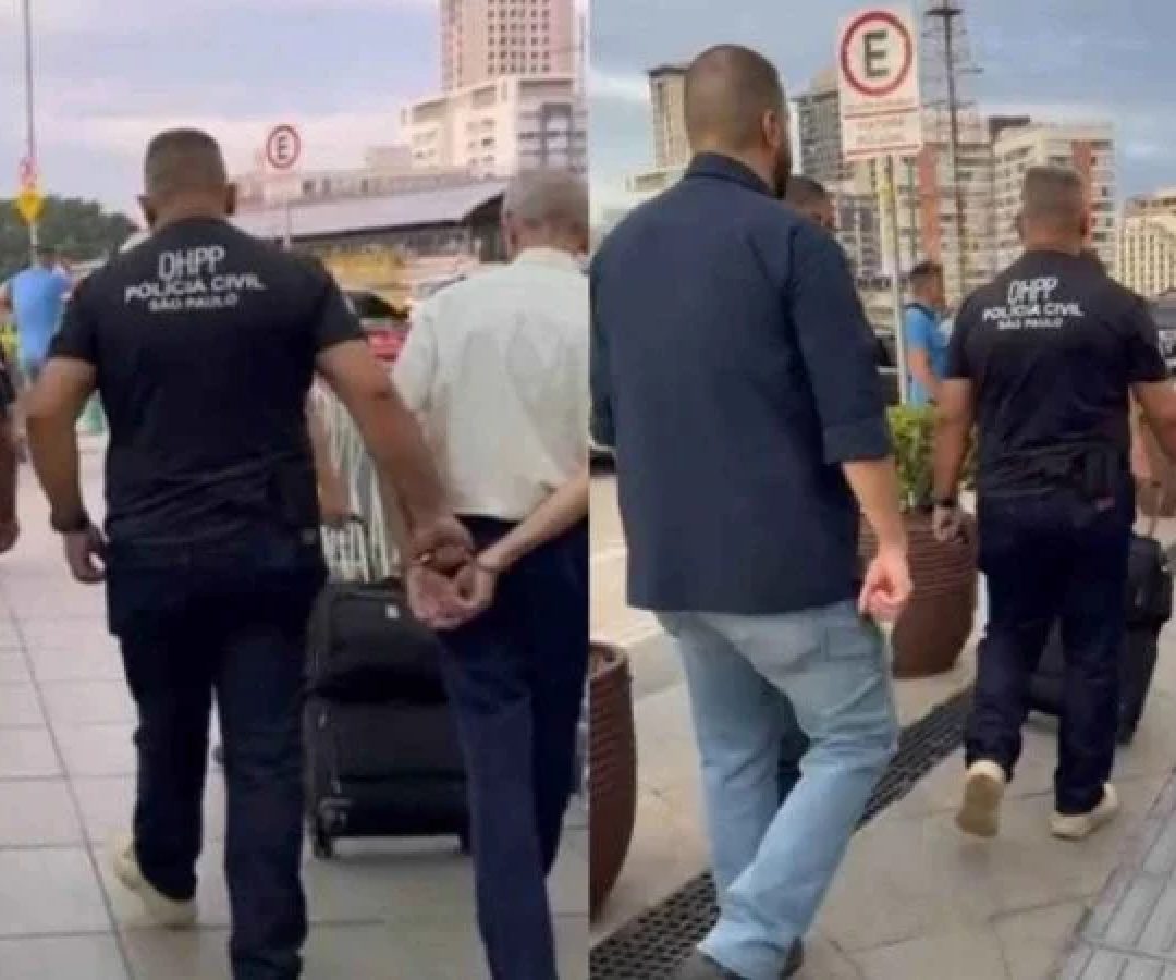 Piloto da Latam é preso dentro da aeronave por suspeita de aliciamento infantil -  (crédito: Reprodução/Redes sociais)