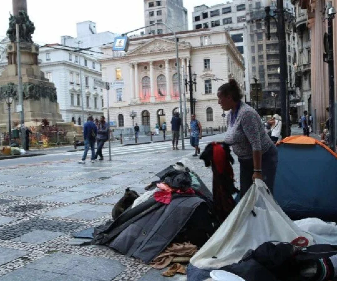 O estado de São Paulo lidera o ranking com 148 mil pessoas em situação de rua. Somente na capital, são 99,4 mil -  (crédito: Estadão conteúdo)