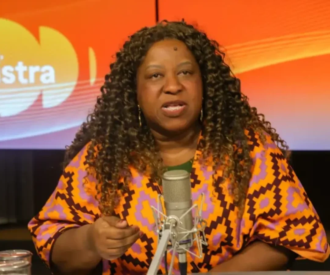 A ministra dos Direitos Humanos e da Cidadania, Macaé Evaristo, participa do programa Bom Dia, Ministra  -  (crédito: Fabio Rodrigues-Pozzebom/ Agência Brasil)