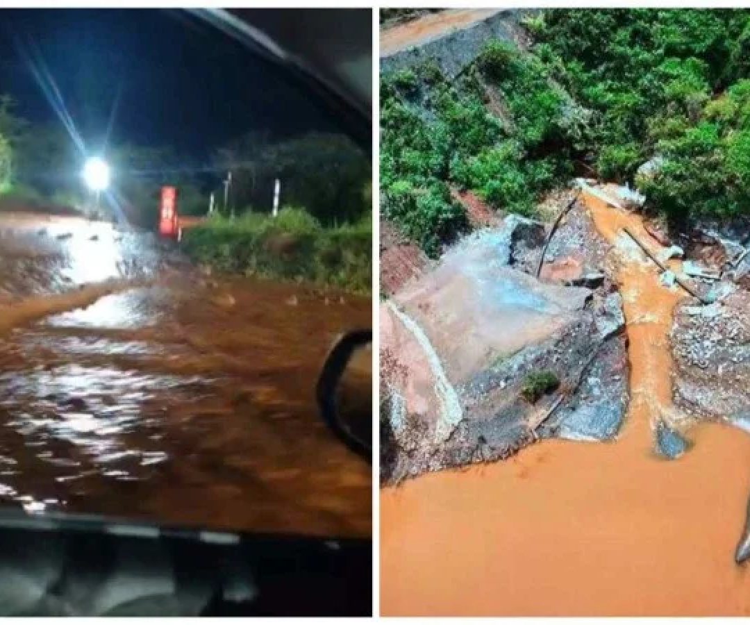 Ao menos, 200 trabalhadores, que estavam no escritório, em Ouro Preto, tiveram que ser evacuados -  (crédito: Reprodução )