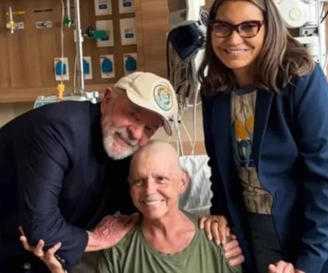 Lula e Janja visitam Roseana Sarney durante tratamento contra câncer em São Paulo -  (crédito: Reprodução/redes sociais )