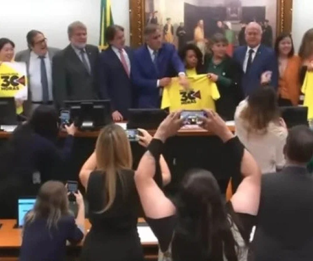 Sessão da CCJ que aprovou PL de limite de jornada para psicólogos  -  (crédito: Reprodução YouTube/Câmara dos Deputados)