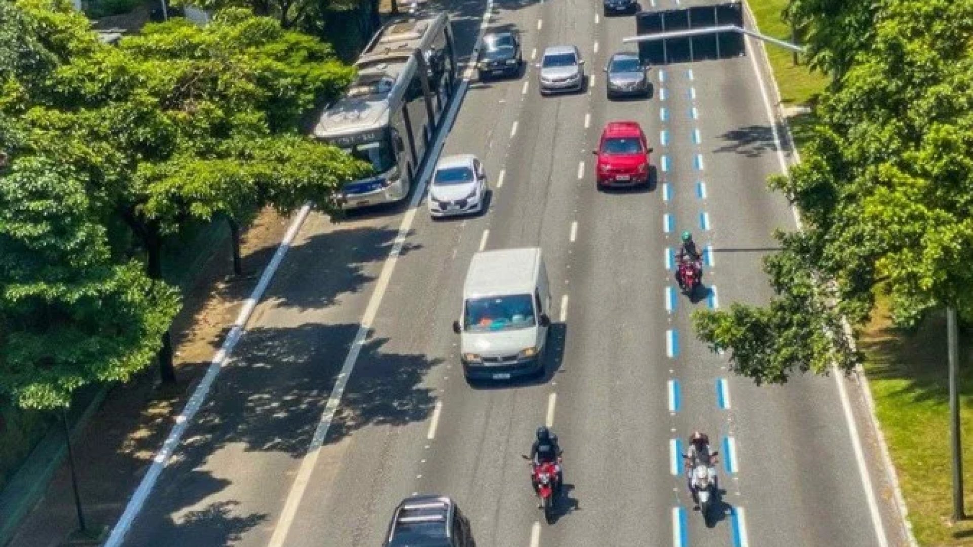A análise, feita com drones, demonstrou que a Faixa Azul funciona como um