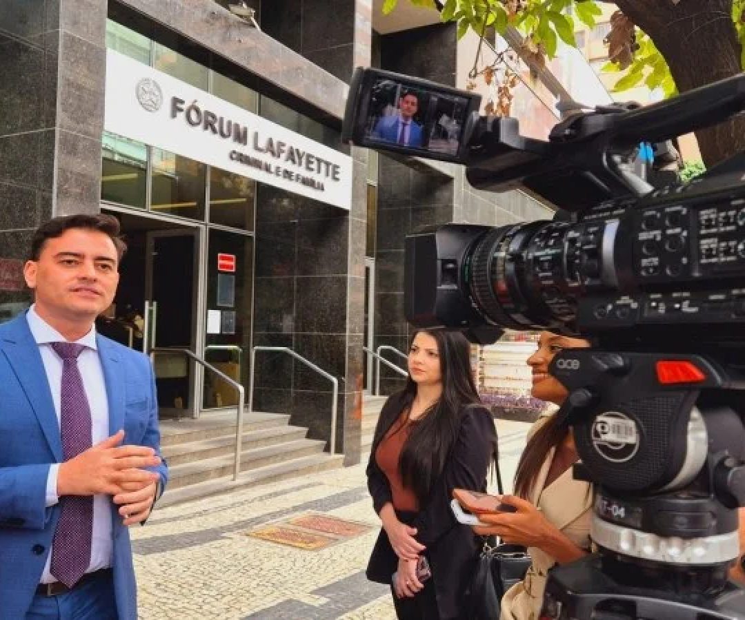 O advogado Tiago Lenoir, que é o assistente de acusação, espera pelo pronunciamento do r[eu para que ele vá a júri popular -  (crédito: Jair Amaral/EM/D. A. Press)