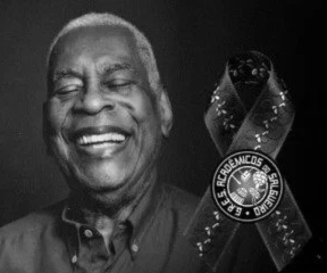 Reprodução do Instagram da escola de samba Salgueiro com a homenagem a Haroldo Costa -  (crédito: Instagram do Salgueiro)