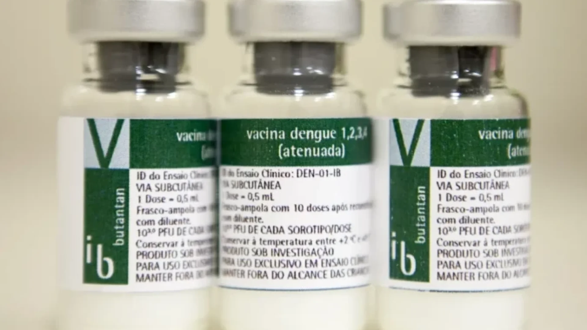 Vacina da dengue do Butantan. -  (crédito: Governo de São Paulo/Divulgação)