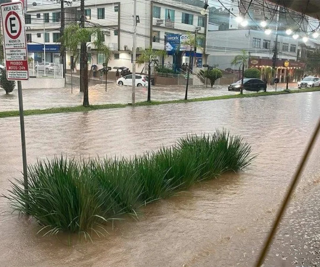 Em 2025, municípios de Santa Catarina decretaram situação de emergência por conta dos temporais  -  (crédito: Reprodução/Coredec/Blumenau)