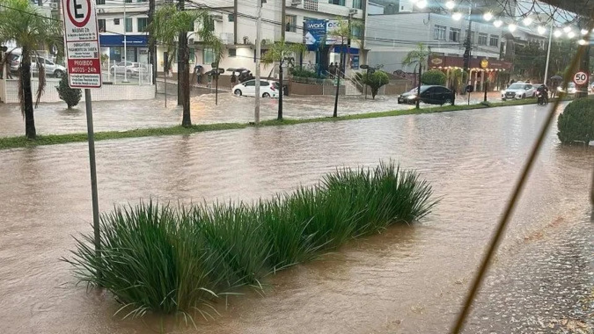 Em 2025, municípios de Santa Catarina decretaram situação de emergência por conta dos temporais  -  (crédito: Reprodução/Coredec/Blumenau)