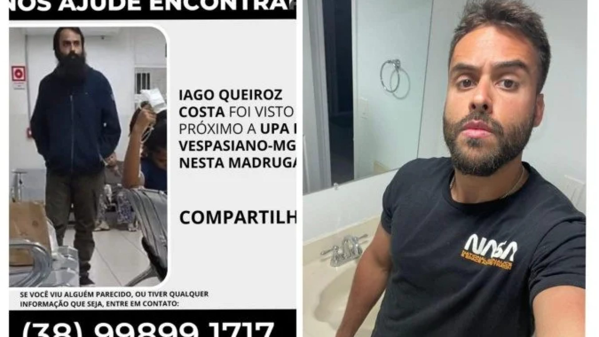 Família de Iago é de Montes Claros, no Norte de Minas, e pede por ajuda -  (crédito: Reprodução)