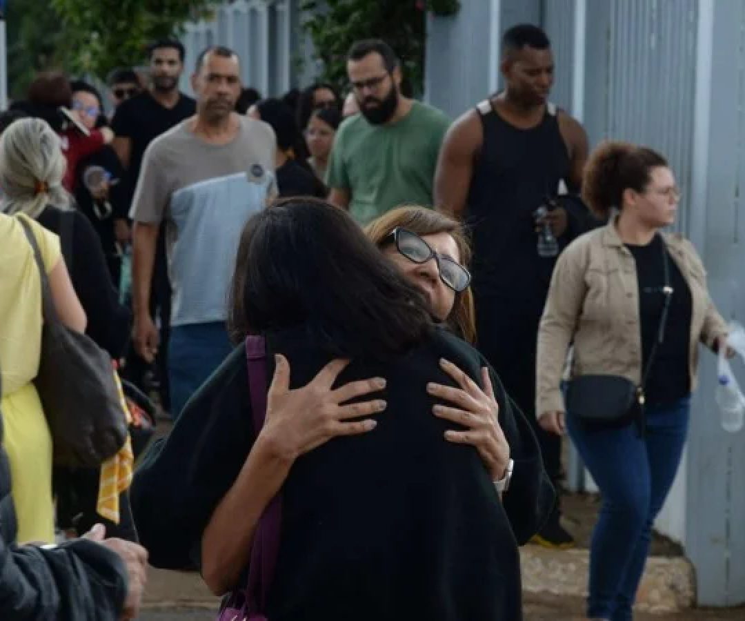 No Centro Universitário de Brasília (CEUB), era previsto que 5.700 candidatos fizessem a avaliação -  (crédito: Marcelo Ferreira/CB/D.A Press)
