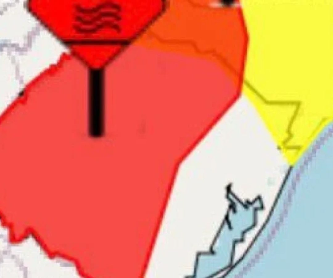 Mapa do Inmet detalha ondas de calor em regi&otilde;es do Sul  -  (crédito: Reprodu&ccedil;&atilde;o/Inmet)