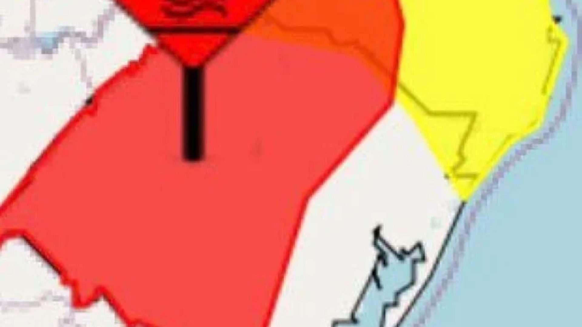 Mapa do Inmet detalha ondas de calor em regi&otilde;es do Sul  -  (crédito: Reprodu&ccedil;&atilde;o/Inmet)