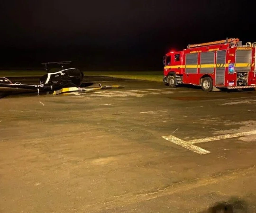 Em Caxambu foi identificado um derramamento de combustível -  (crédito: CBMMG)