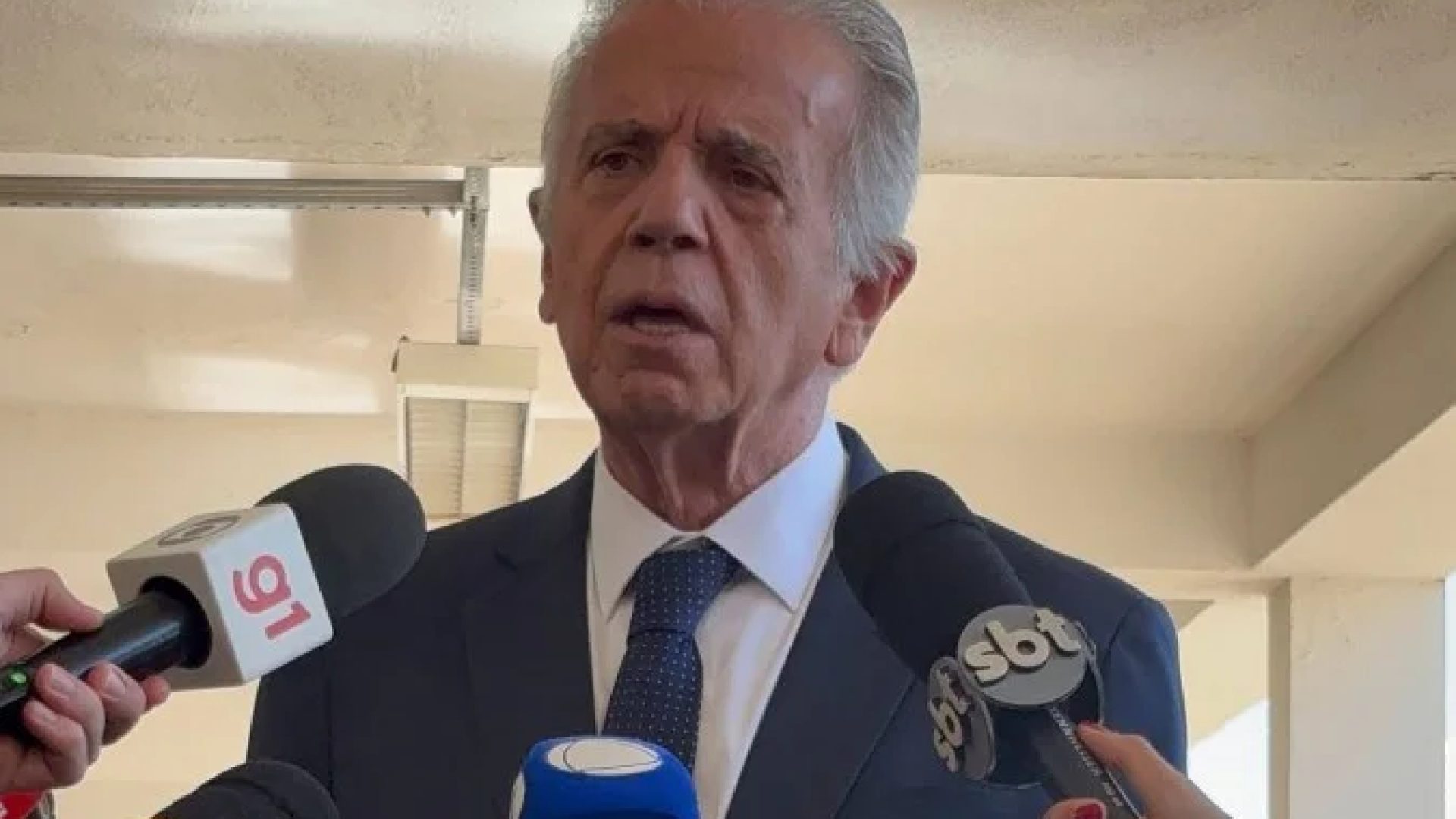 As declarações foram feitas durante coletiva de imprensa na cerimônia de ingresso de novos militares -  (crédito: Raphaela Peixoto/CB/D.A Press)