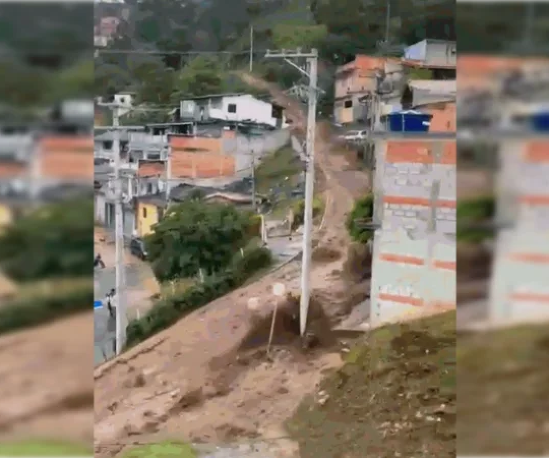 Reservatório da Sabesp rompe e deixa sete feridos e um morto -  (crédito: Reprodução/X)