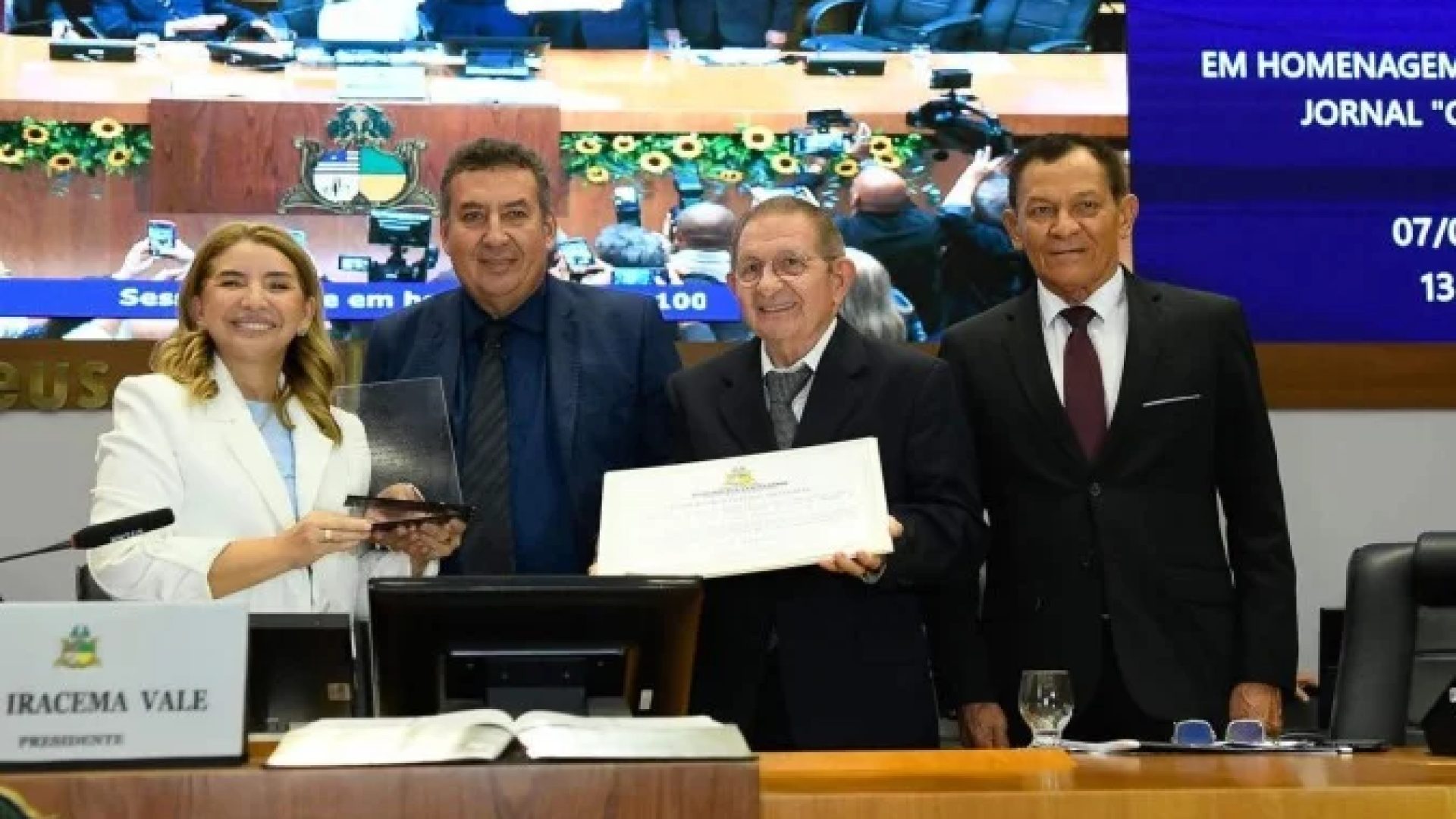 Assembleia do Maranhão homenageia os 100 anos do jornal