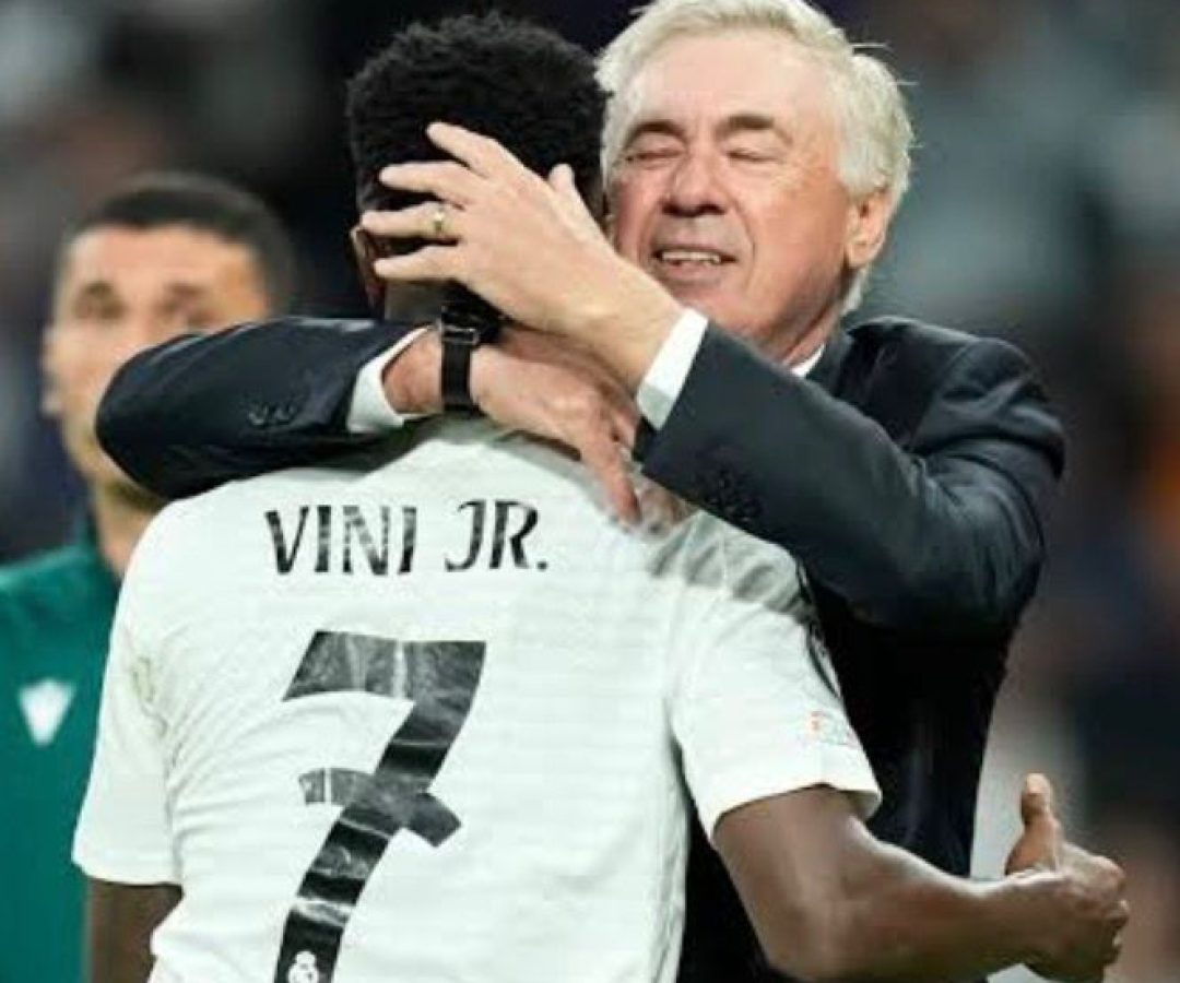 Números de Ancelotti e de Vini Jr. na Champions League injetam otimismo no sonho do Hexa