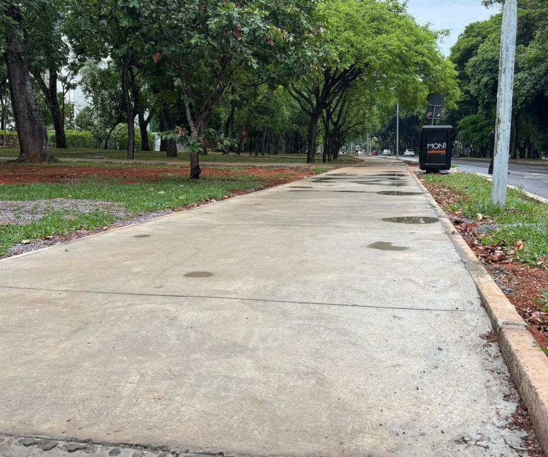 Calçadas das quadras residenciais e comerciais da Asa Sul passam por reforma