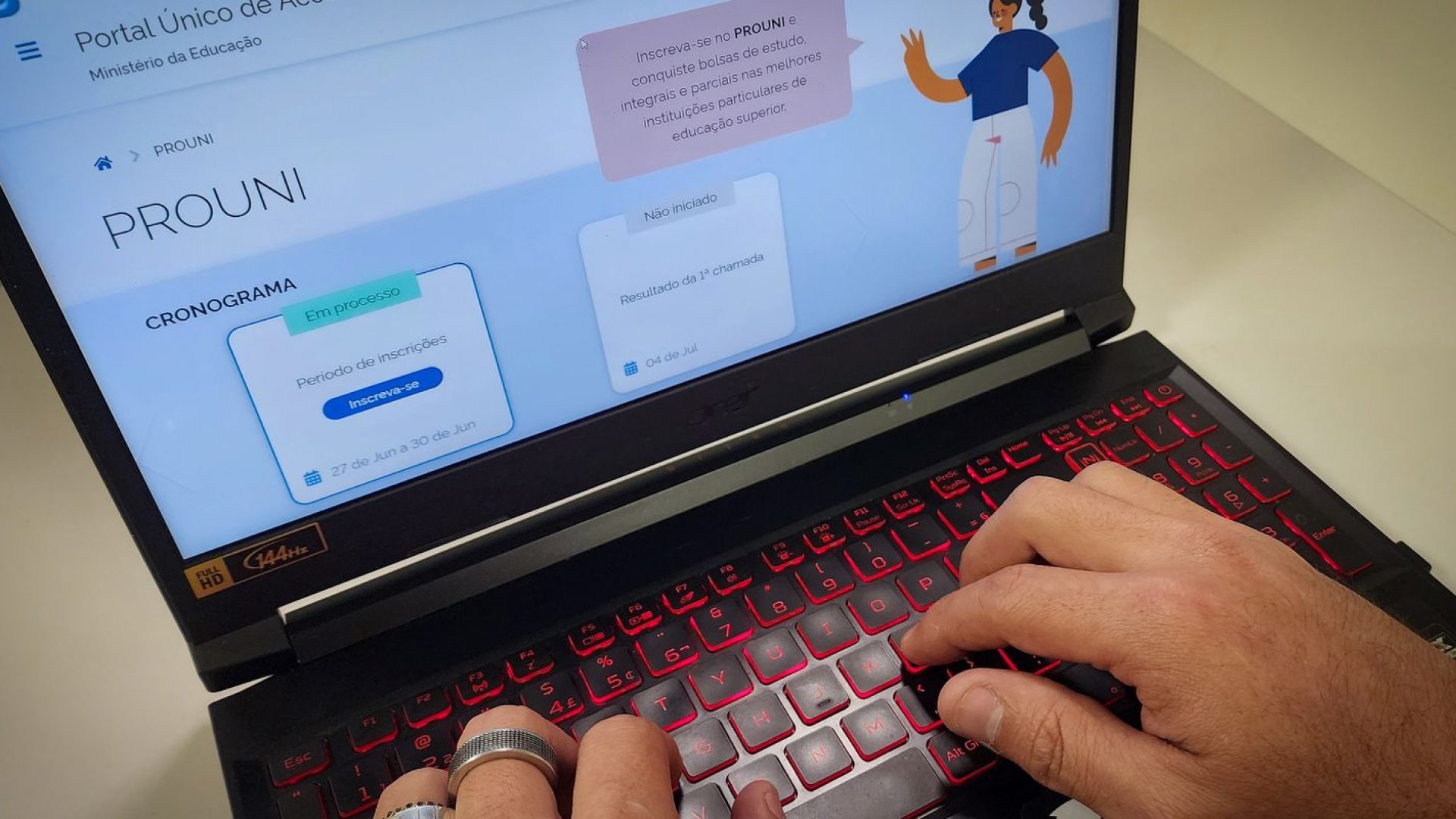 Prouni 2026: inscrições para o 1º semestre se encerram nesta quinta