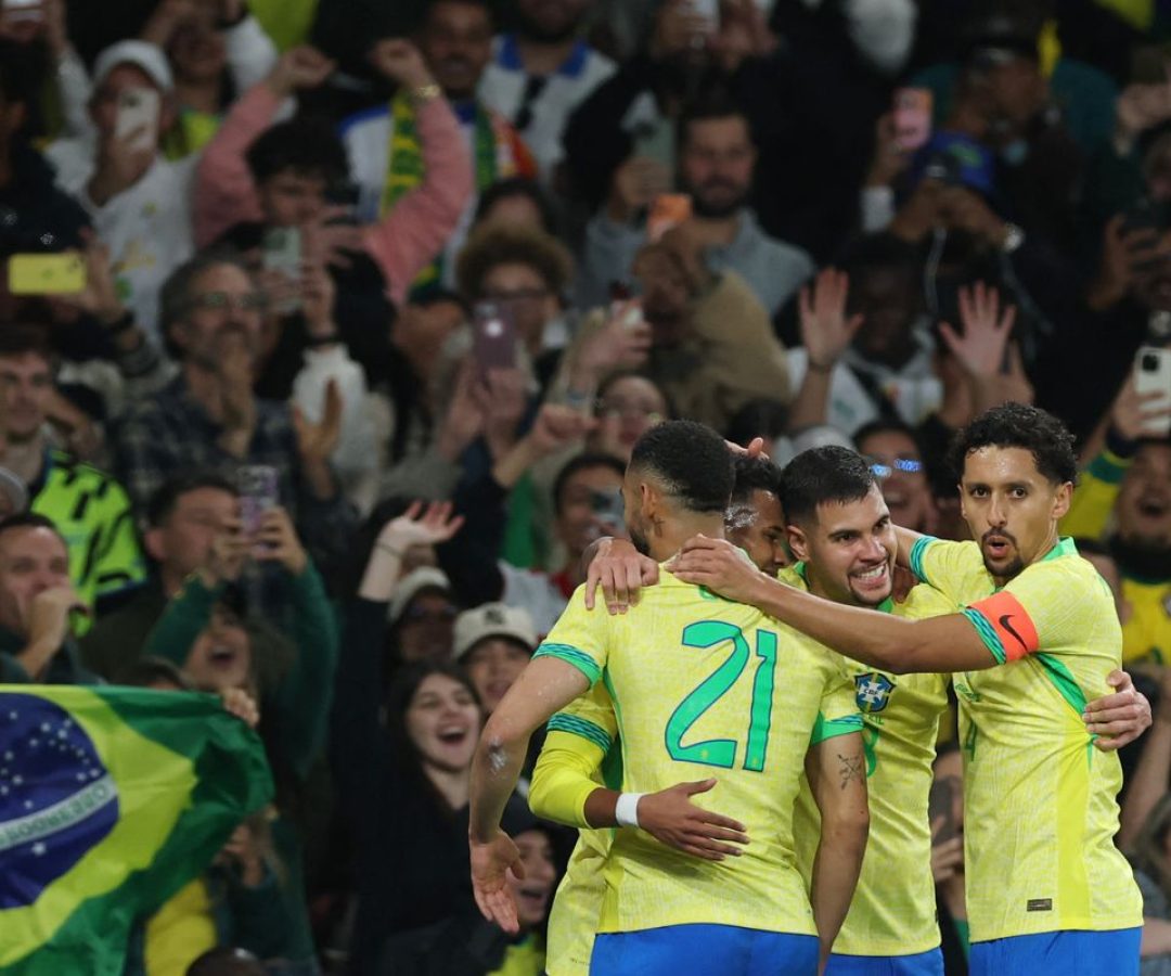 Brasil joga bem e derrota Senegal por 2 a 0 no amistoso em Londres