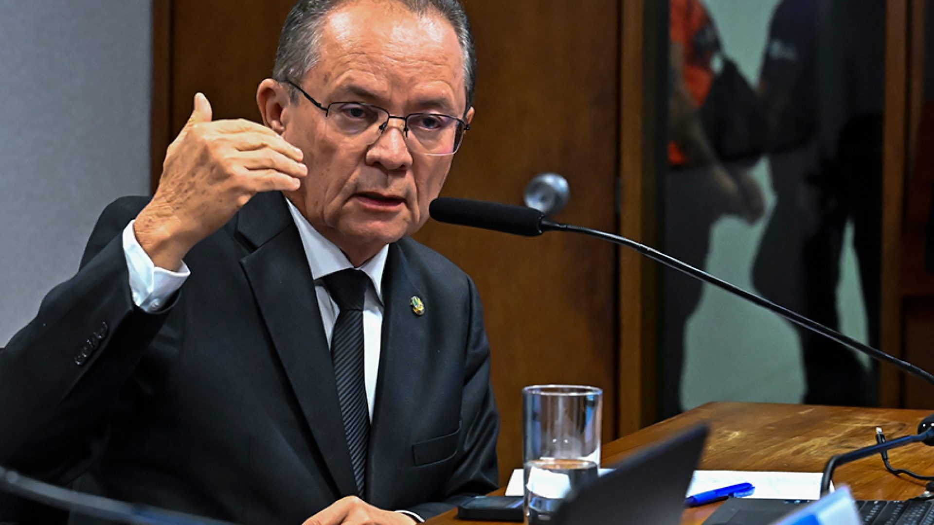À mesa, presidente da CRA, senador Zequinha Marinho (Podemos-PA) - em pronunciamento.