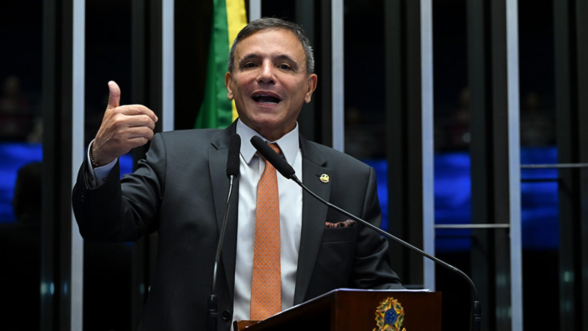 Em discurso, à tribuna, senador Marcio Bittar (PL-AC).