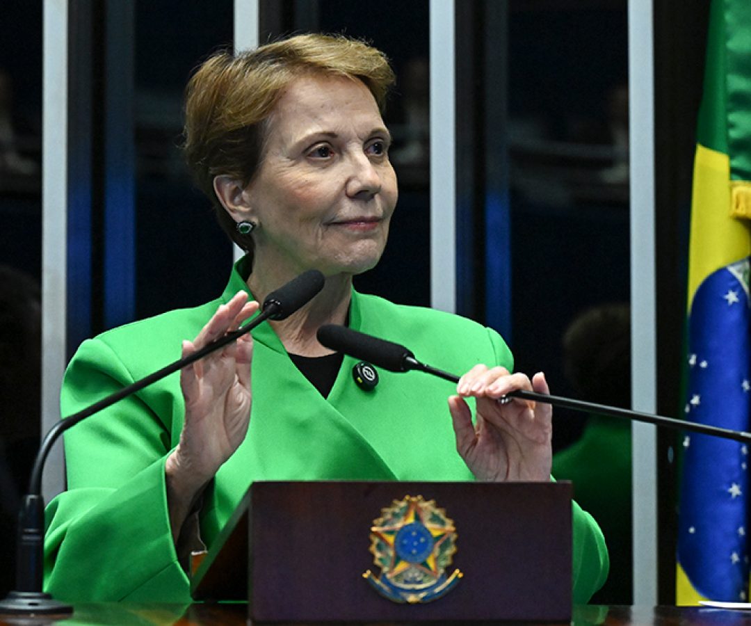 Em discurso, à tribuna, relatora do PL 4.497/2024, senadora Tereza Cristina (PP-MS).