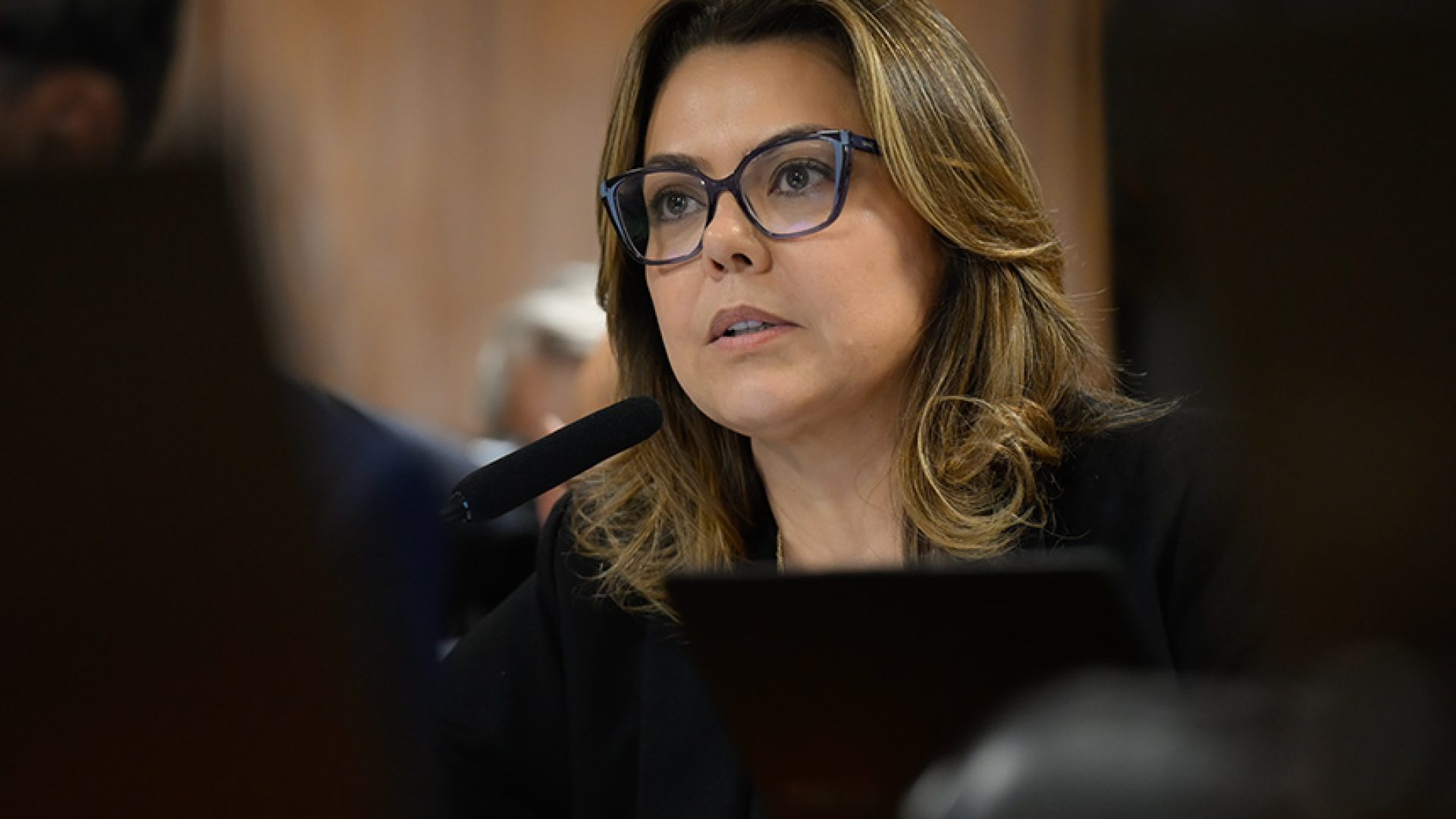 Em pronunciamento, à bancada, senadora Leila Barros (PDT-DF).