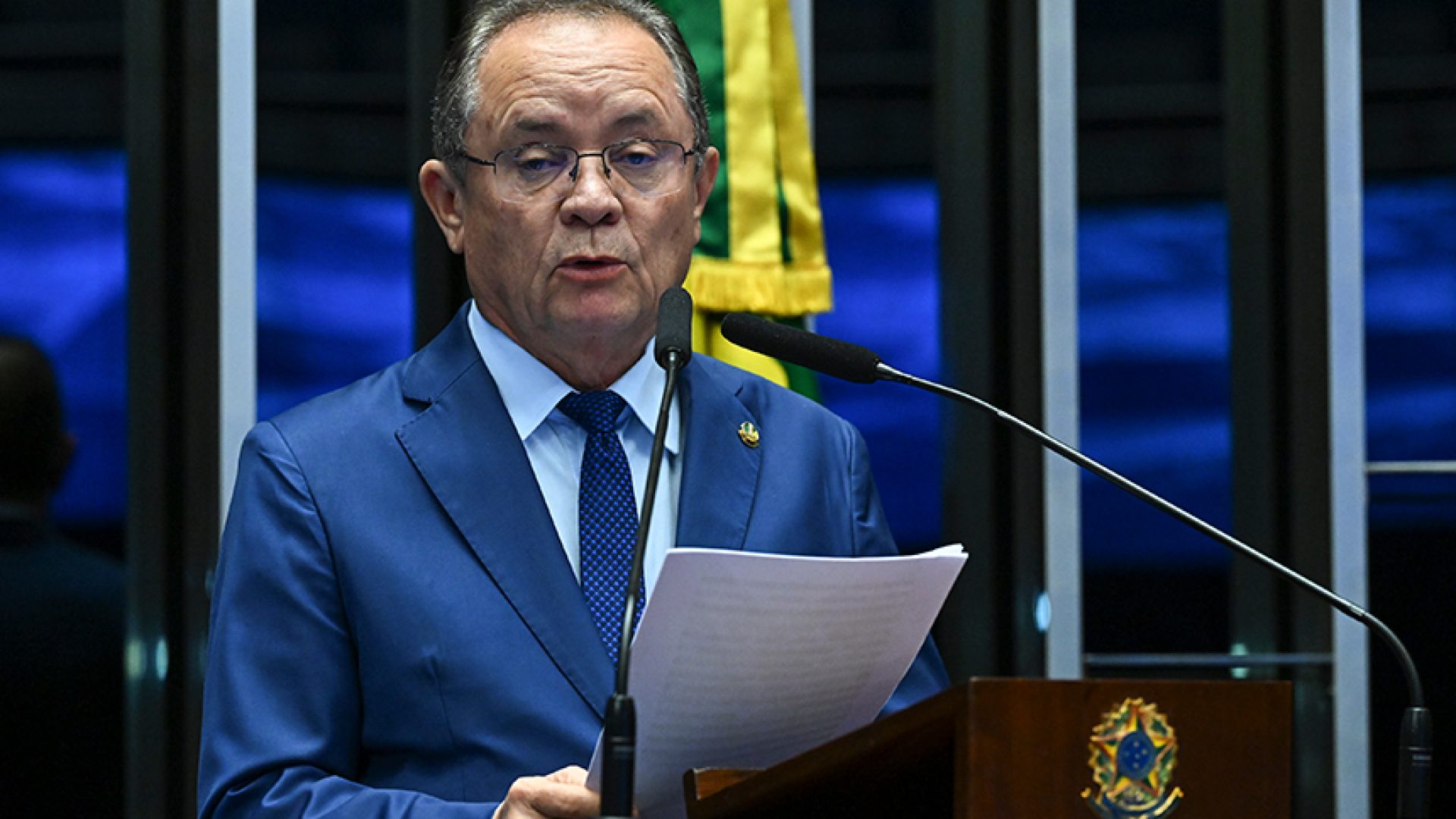 Senador Zequinha Marinho (Podemos-PA) em discurso à tribuna.