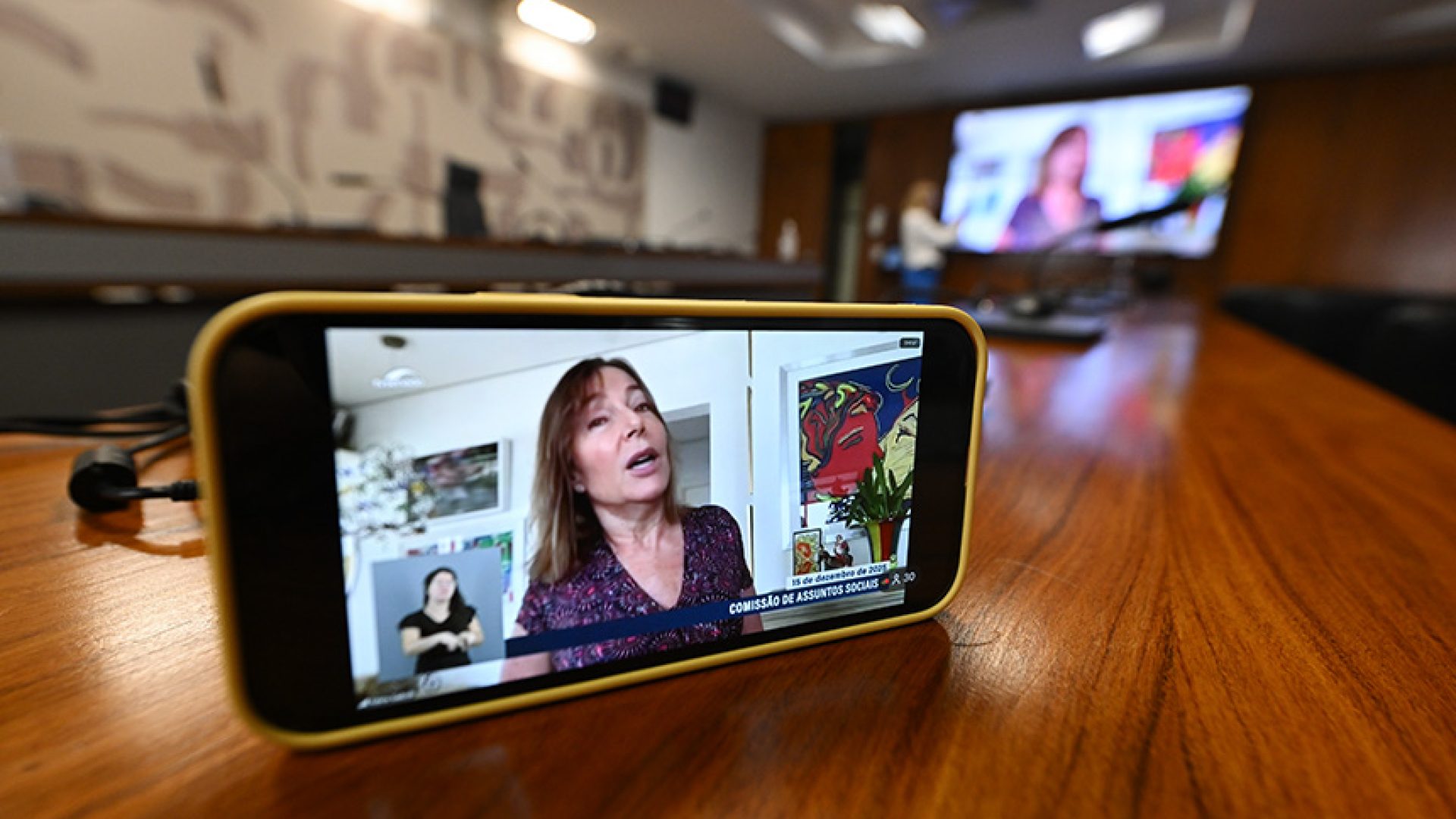 Conduz audiência pública da CAS de forma remota: senadora Mara Gabrilli (PSD-SP).