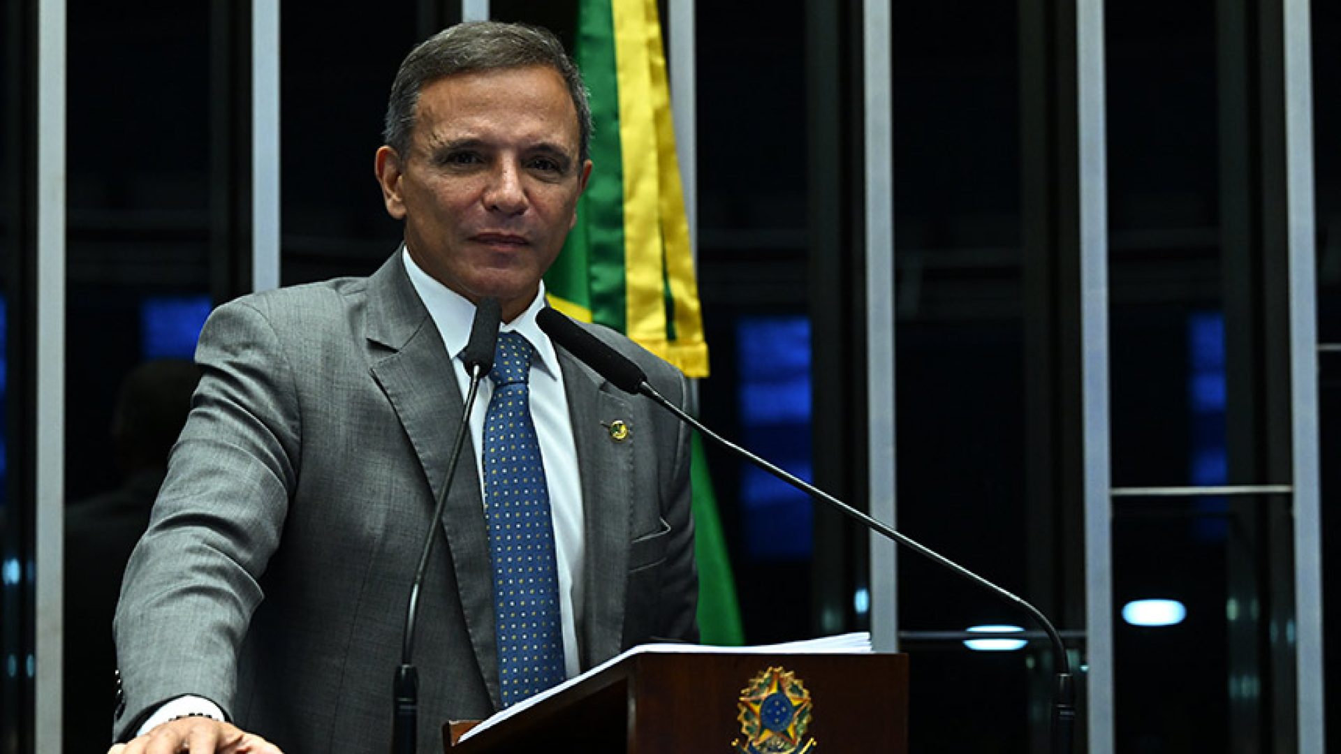 Em discurso, à tribuna, senador Marcio Bittar (PL-AC);.