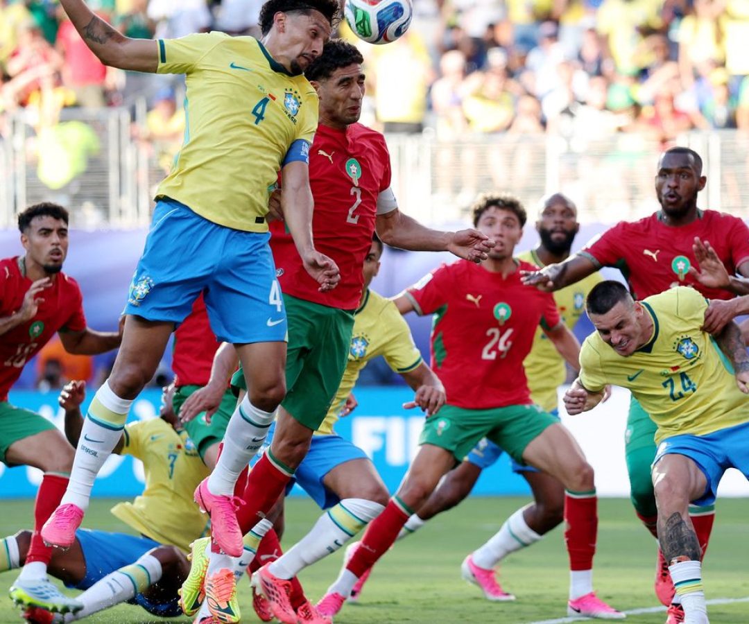 Brasil sofre com Marrocos e estreia na Copa do Mundo com empate