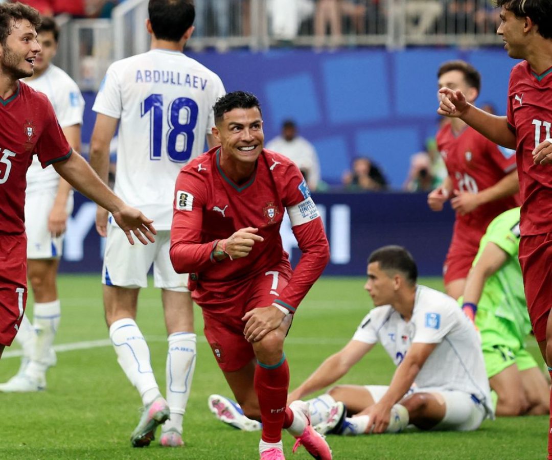 Cristiano Ronaldo faz dois gols e Portugal vence o Uzbequistão por 5x0