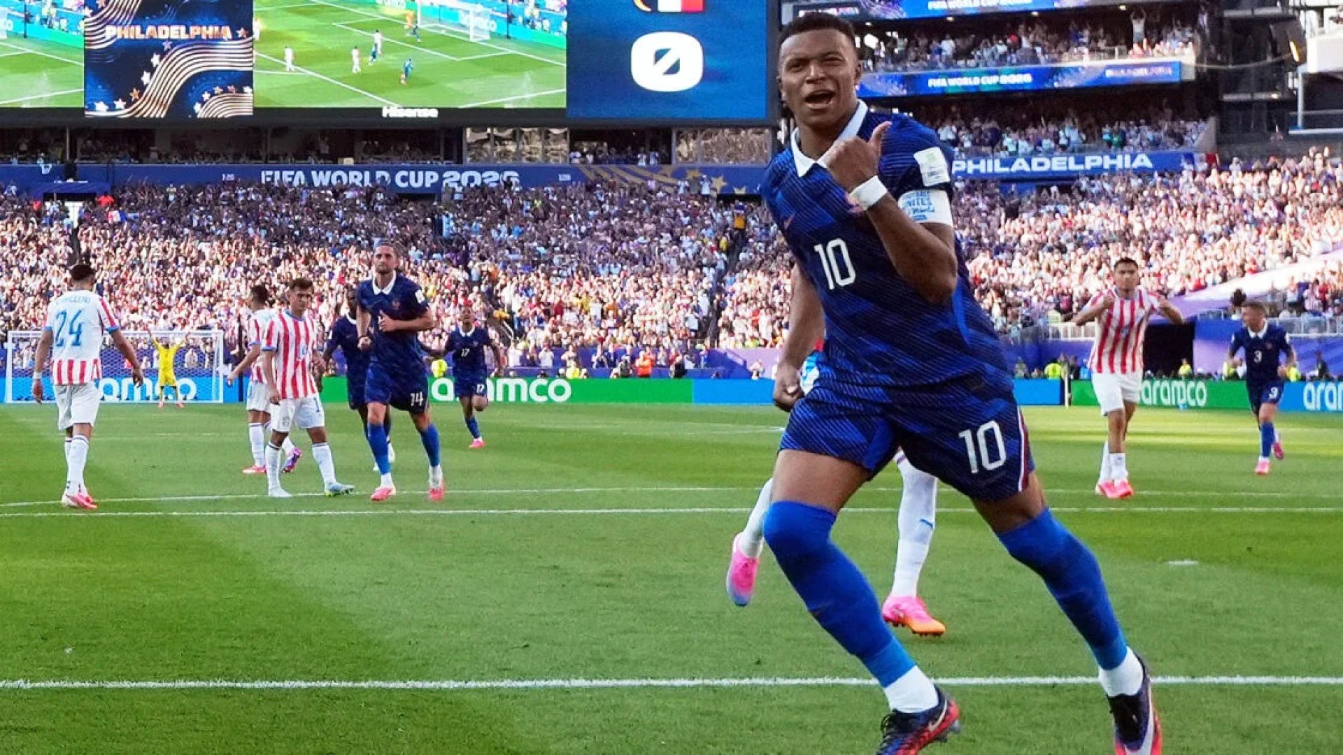 França vence Paraguai com gol de Mbappé e garante vaga nas quartas