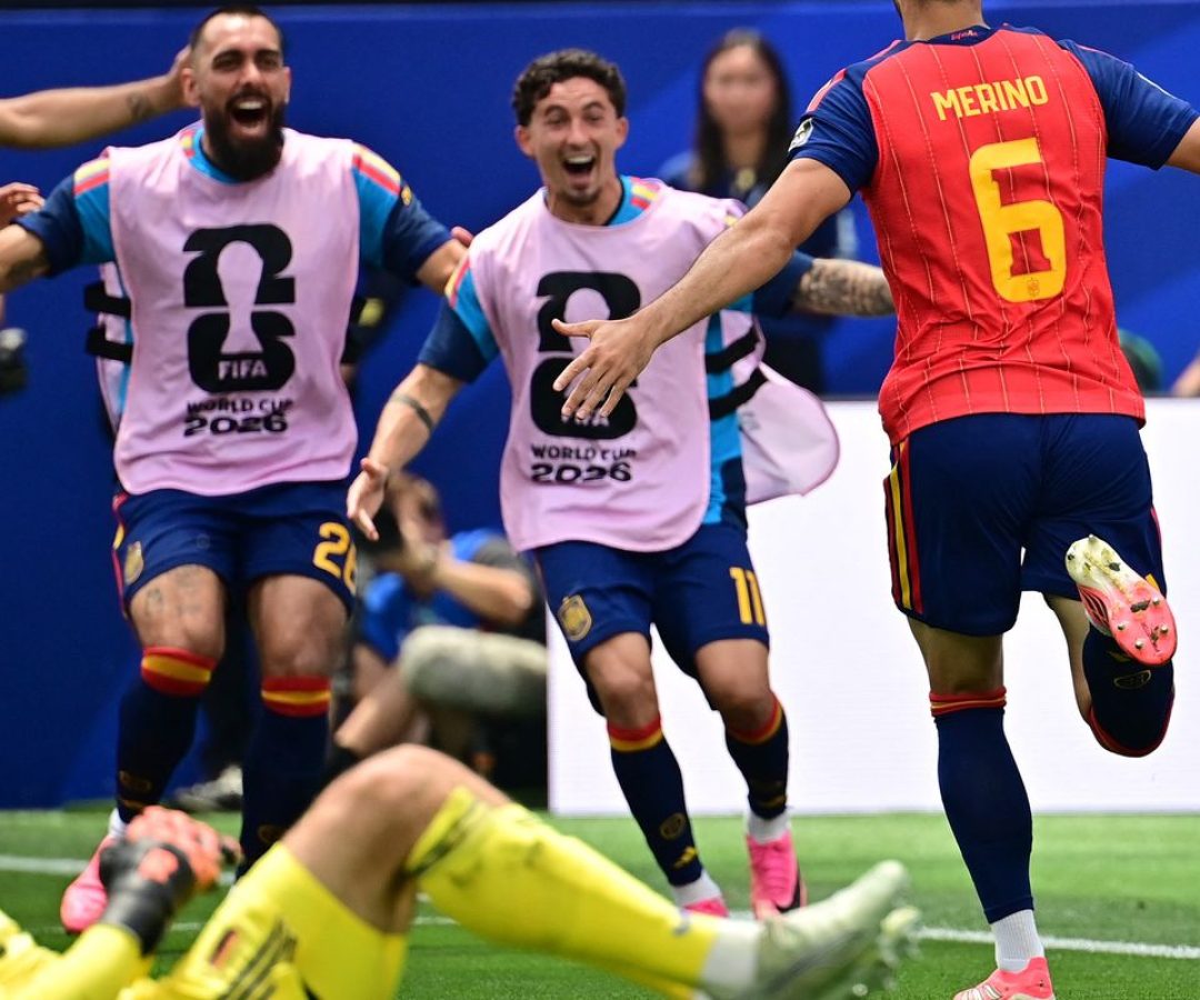 Merino decide outra vez, Espanha vai à semifinal e frustra sonho belga