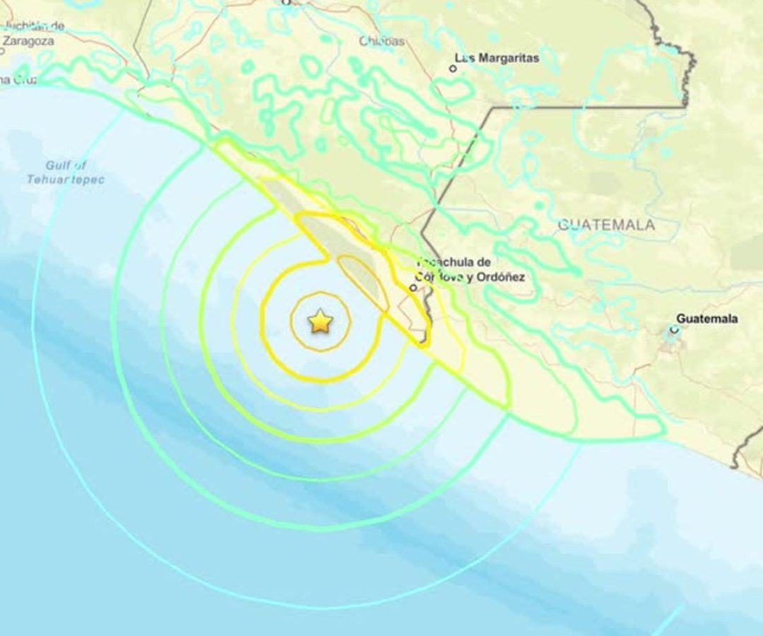 Terremoto de magnitude 7,4 atinge Puerto Madero, no México