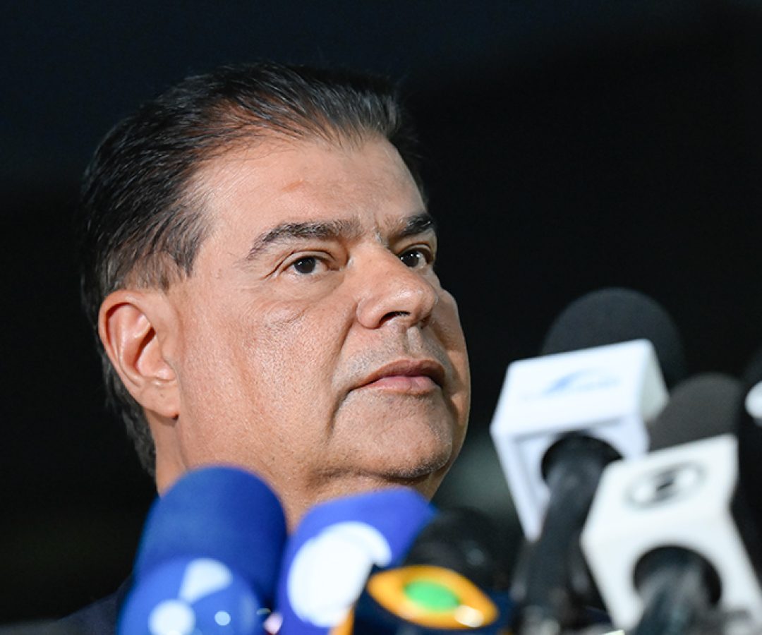 Presidente da Comissão de Relações Exteriores, senador Nelsinho Trad (PSD-MS), concede entrevista.