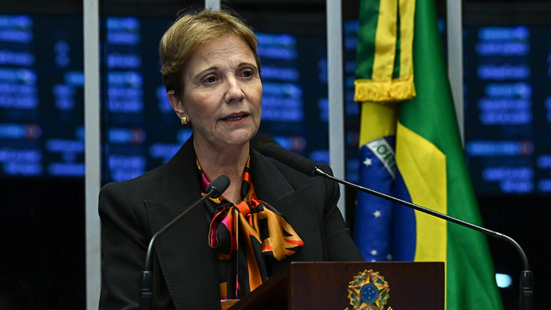 Em discurso, à tribuna, senadora Tereza Cristina (PP-MS).