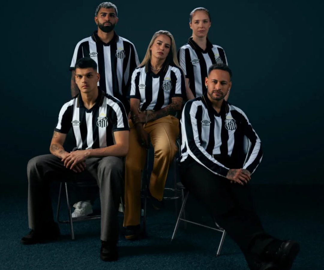 Santos FC e Umbro apresentam a nova camisa listrada para a temporada 2026