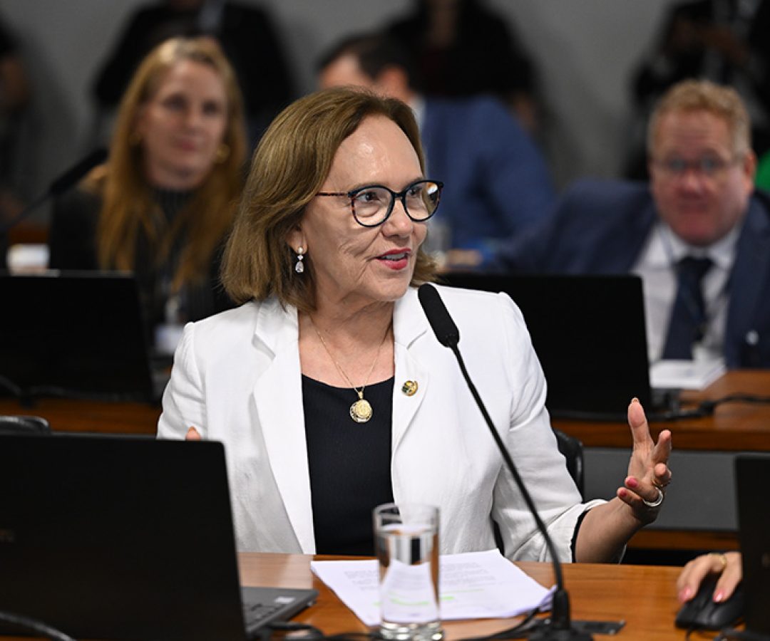 À bancada, en pronunciamento,  senadora Zenaide Maia (PSD-RN).