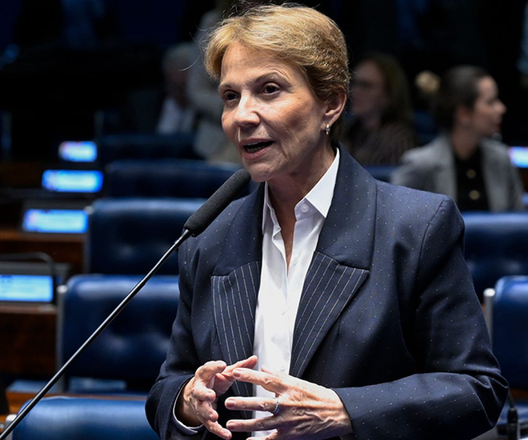 À bancada, em pronunciamento, senadora Tereza Cristina (PP-MS).