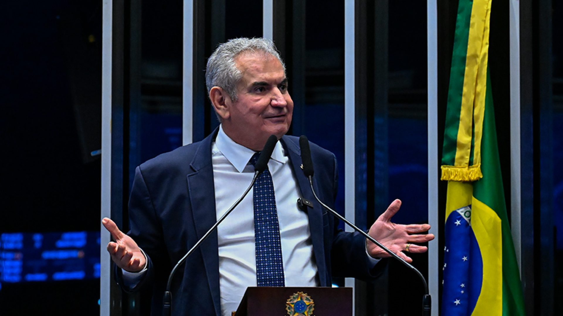 Em discurso, à tribuna, senador Angelo Coronel (Republicanos-BA).