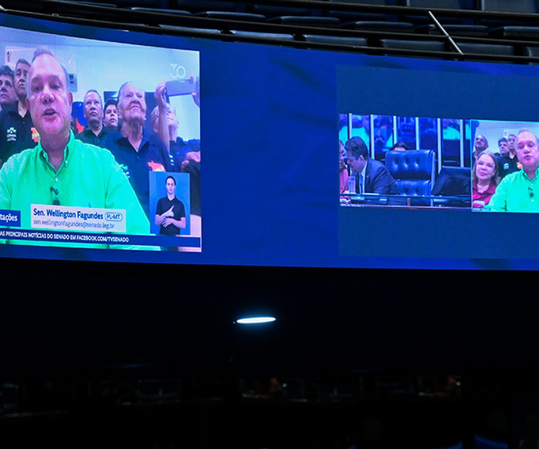 Senador Wellington Dias (PT-PI) em pronunciamento via videoconferência.